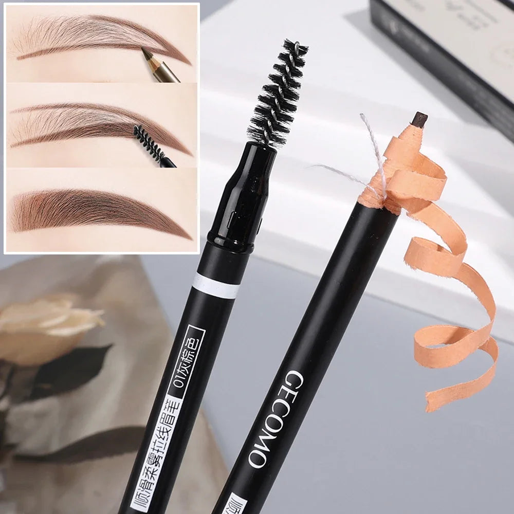 Peel Off Line Eyebrow Pencil Waterproof Eyebrow Enhancers Long Lasting