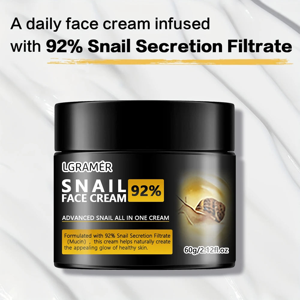 Anti Wrinkles Snail Face Cream Collagen Moisturizing Nourish Repair Face Damaged