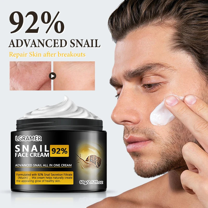 Anti Wrinkles Snail Face Cream Collagen Moisturizing Nourish Repair Face Damaged