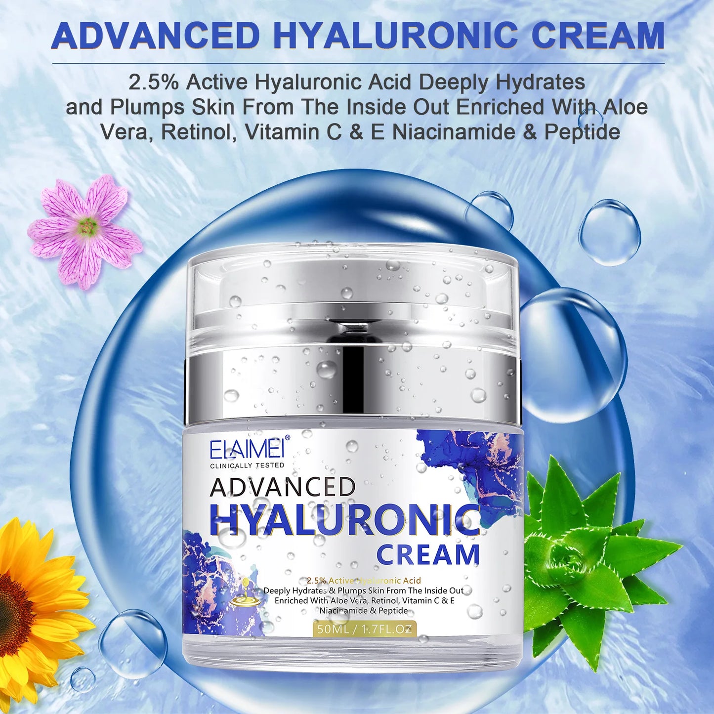 Crème visage rétinol raffermissante éclaircissante hydratante acide hyaluronique vitamine C crème pour le visage soins de la peau crèmes pour le visage