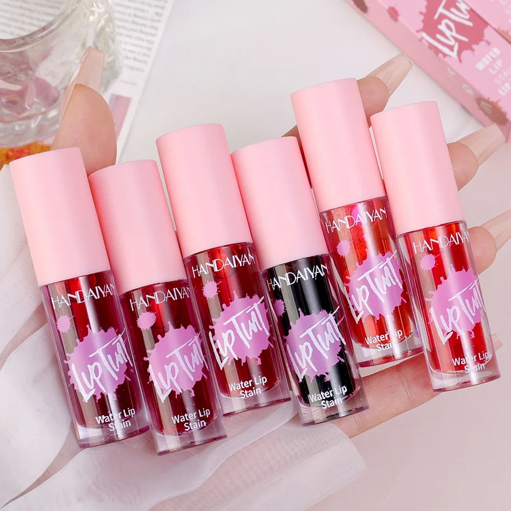 2 in 1 Mirror Lip Gloss Blush Waterproof Moisturize Water Light Liquid Lipstick Lasting Not Stick Cup Lips